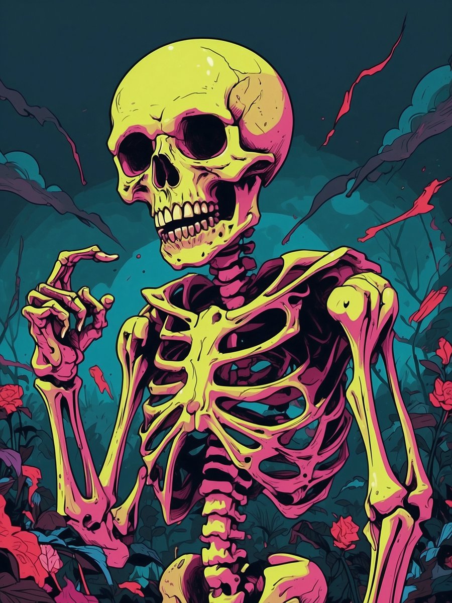 Hugofloresf's tweet photo. Did i post this Skeleton already?
Can't remember...
#hugoai #skull #skeleton #death https://t.co/N4cBh4wNu0