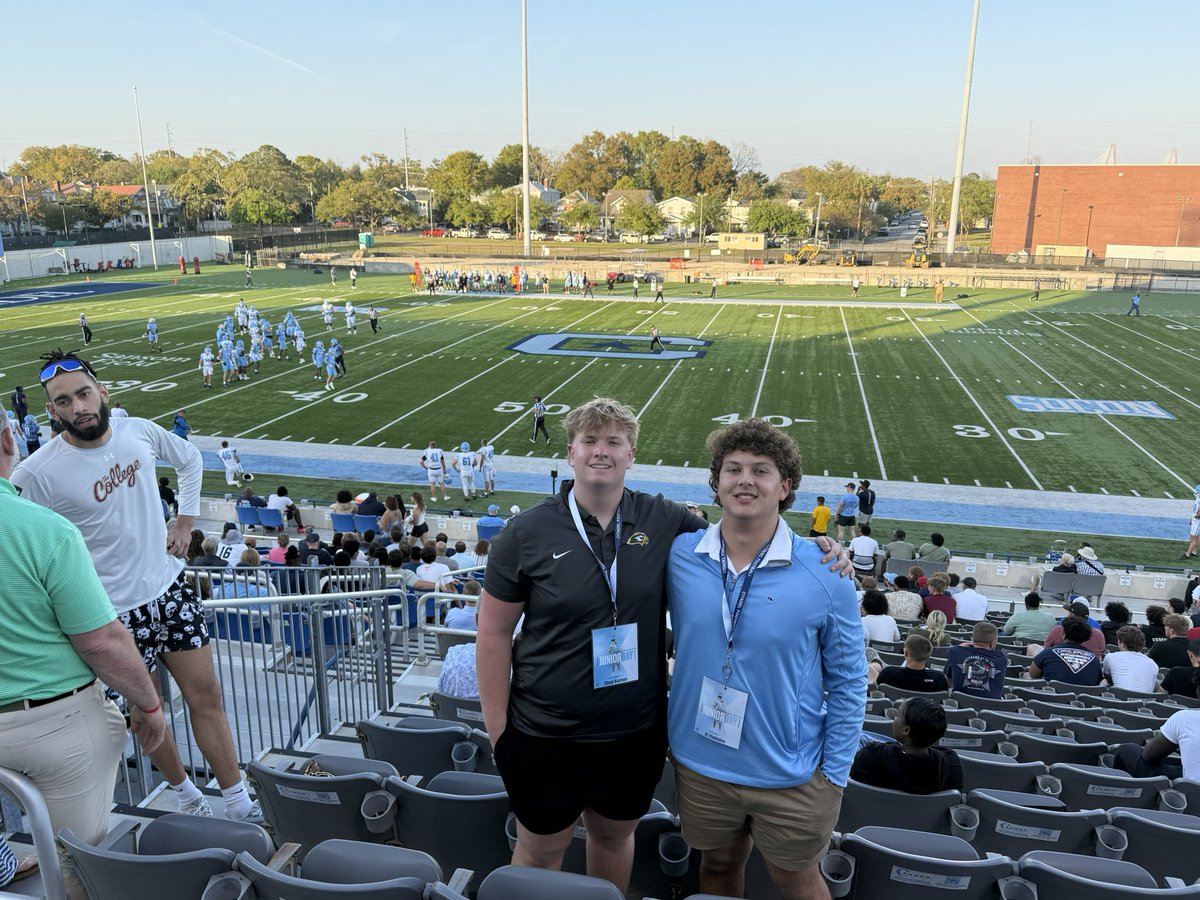 ShepBarnes55's tweet photo. Had an incredible time @CitadelFootball today for their junior day! Loved to see what they’re about, what they’re building , and what’s to come! Go Dogs!!

@CoachBWeigle @BenLippenFB @BenLippenSports @CoachD_Myers @Coach_BrockC @JCChakidesLS https://t.co/dcFrZVereB