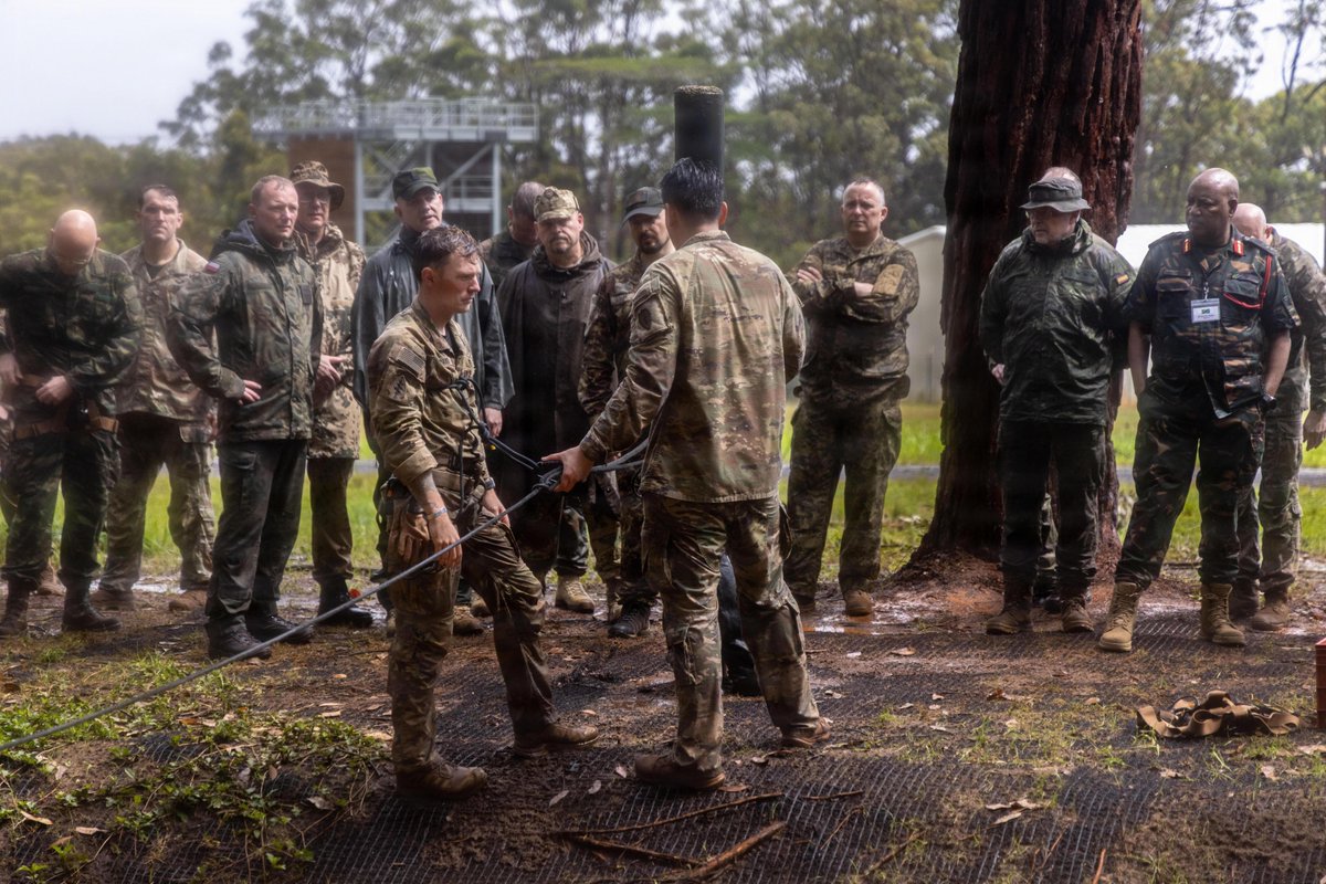 25thID's tweet image. Our Soldiers demonstrated the One Rope Bridge to Military Attaches from 19 partner nations this week at Lightning Academy. A key skill for SUSTAIN and PROTECT.
Strengthening partnerships for #OperationPathways.
#TropicLightning #Allies
 (U.S. Army photo by Sgt. Abreanna Goodrich)