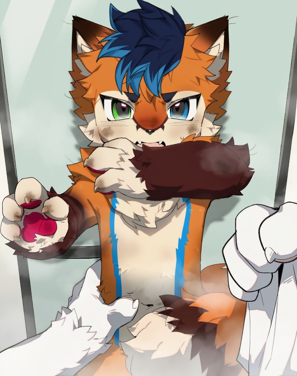 KyroFoxAD's tweet photo. New Kyro art kemono style as a stinky foxxo refusing to take a bath xP 

(This is not NSFW so don't think that please. It's an innocent piece of SFW art)

Art by @zibao999
Character belongs to me :P https://t.co/VyZhxMyFt5