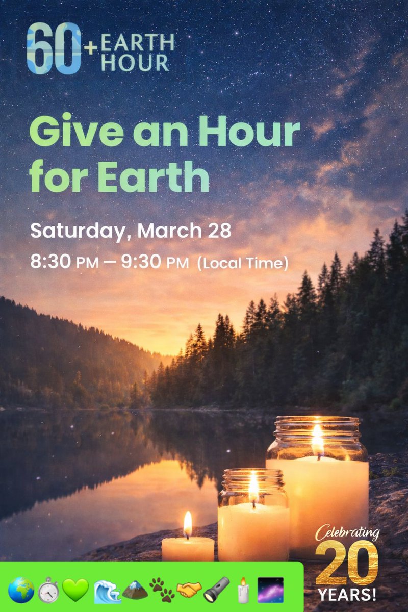 90s_kid_90s's tweet image. पृथ्वी हाम्रो घर
यसको संरक्षण
हाम्रो जिम्मेवारी
आउनुहोस
पृथ्वीका लागि
एक घण्टा समय दिऔं
पृथ्वी हाम्रो मात्र होइन
आउने पुस्ताको पनि हो
💚🌍️
सन्दर्भ: Earth Hour 2026
नारा:“Give an Hour for Earth”
#GreenFuture
#SustainableLiving
#SaveThePlanet
शुभ प्रभात 𝕏 दुनियाँ 🌄
#abiralbrt🧿