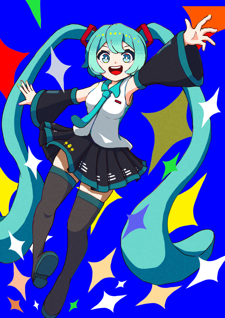 くるみつ先生リスペクトです🥰 好きは原動力ですね😇 初音ミクｘHACONIWAの構図で描きました😌 
#HatsuneMiku