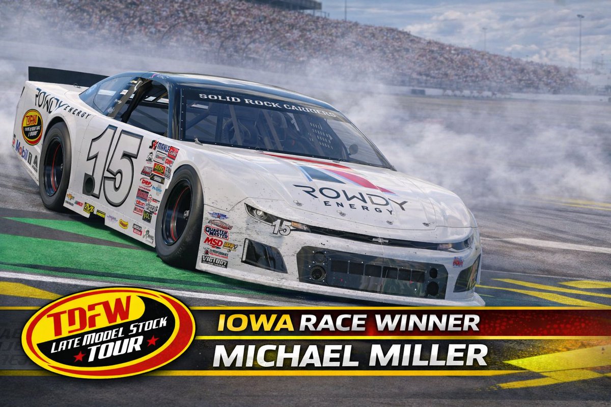 TTdfwr's tweet photo. Tonight's TDFW Late Model Stock Tour race WINNER at Iowa https://t.co/sFSLd0OfPQ