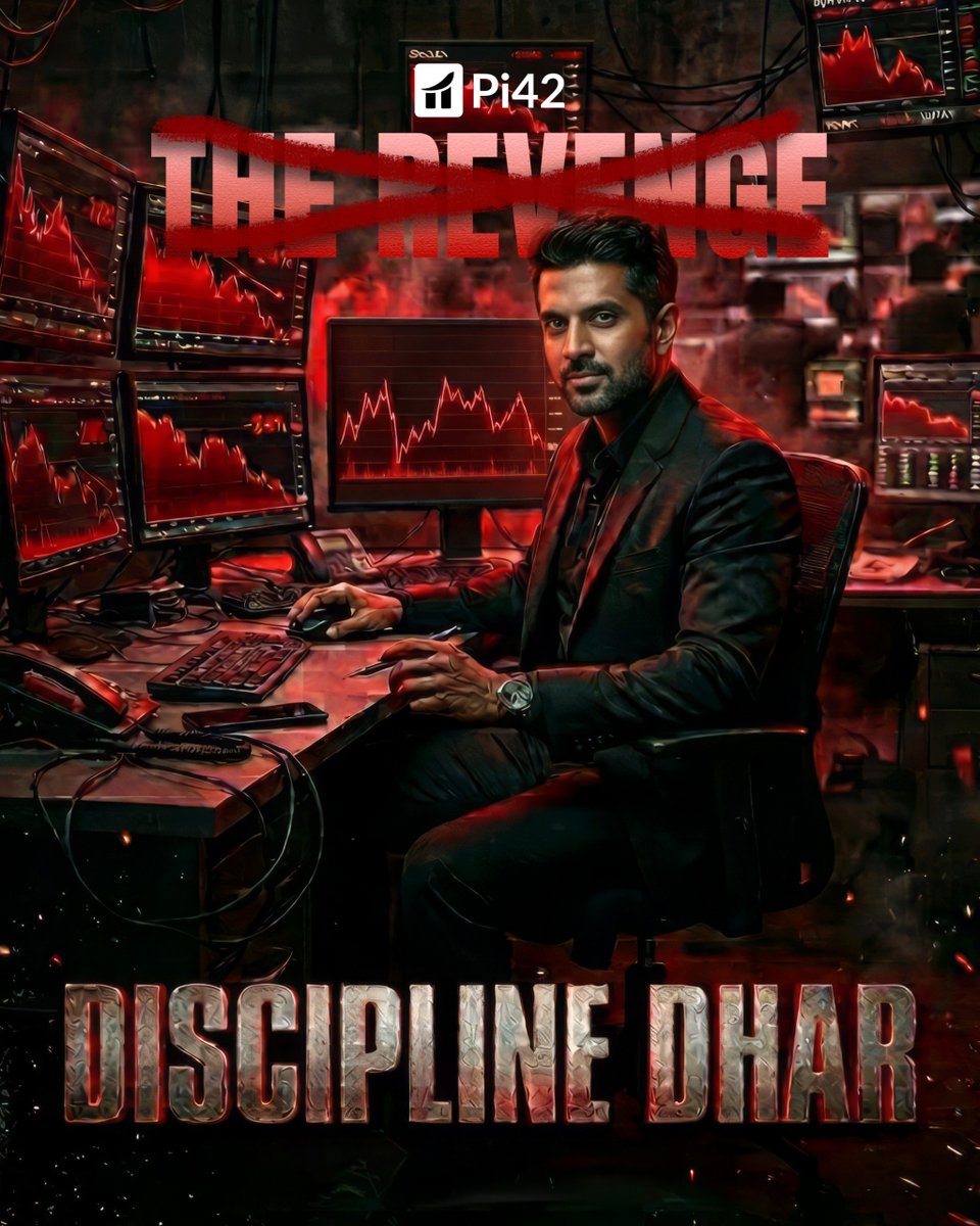 Pi42Exchange's tweet image. Theatre mein Dhurandhar, 🙅‍♂️ Market mein Discipline Dhar. 🫡 

#Dhurandhar #traderlife #crypto