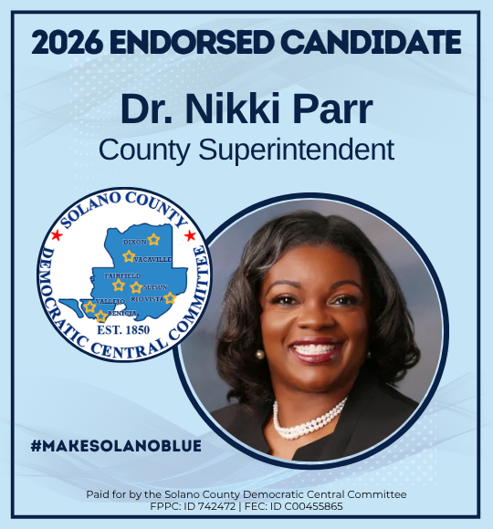 solanodems's tweet photo. Please support Dr. Nikki Parr, our endorsed candidate for County Superintendent of Schools: https://t.co/xXXTXHLhXJ https://t.co/k4y3NKdi8d