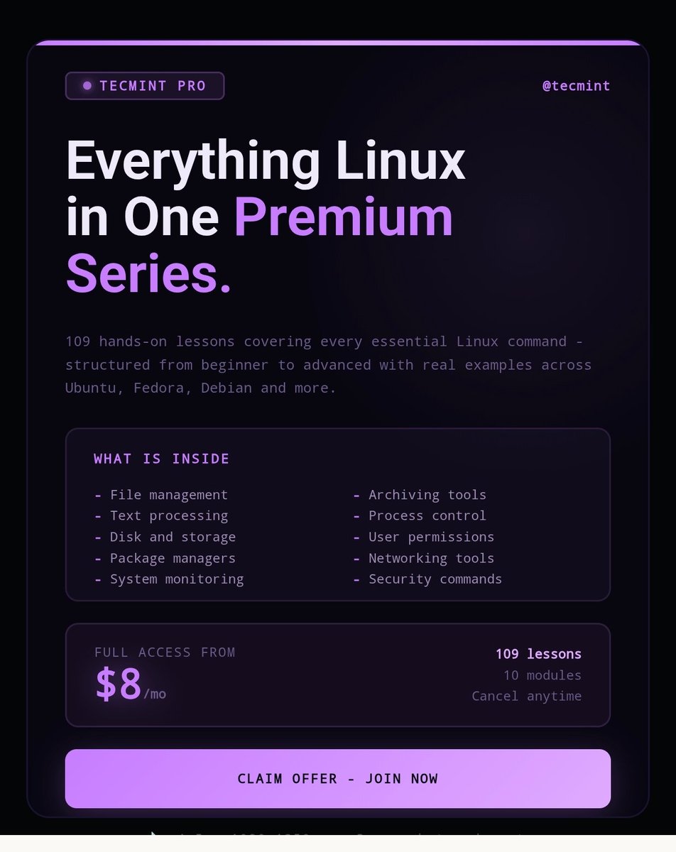Linux Inside: The Ideal Blog for Sysadmins & Geeks tweet media