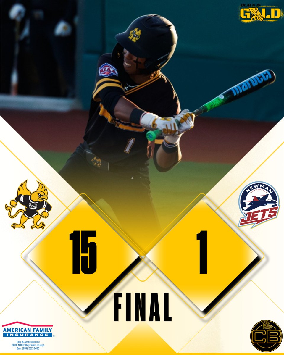 MWSUbaseball's tweet photo. Ring the Bell! 🔔

The offense is rolling 🔥

Miguel Cantu: 3-for-3, 4 runs, 6 RBI, 2 HR, double
Dylan Coty: 1-for-3, 2 runs, 2 RBI, triple, SB
Seth Winkler: 1-for-3, 2 RBI, HR

#BlackisGold🔔| #GriffUp🦅🦁 https://t.co/qlcksig65m