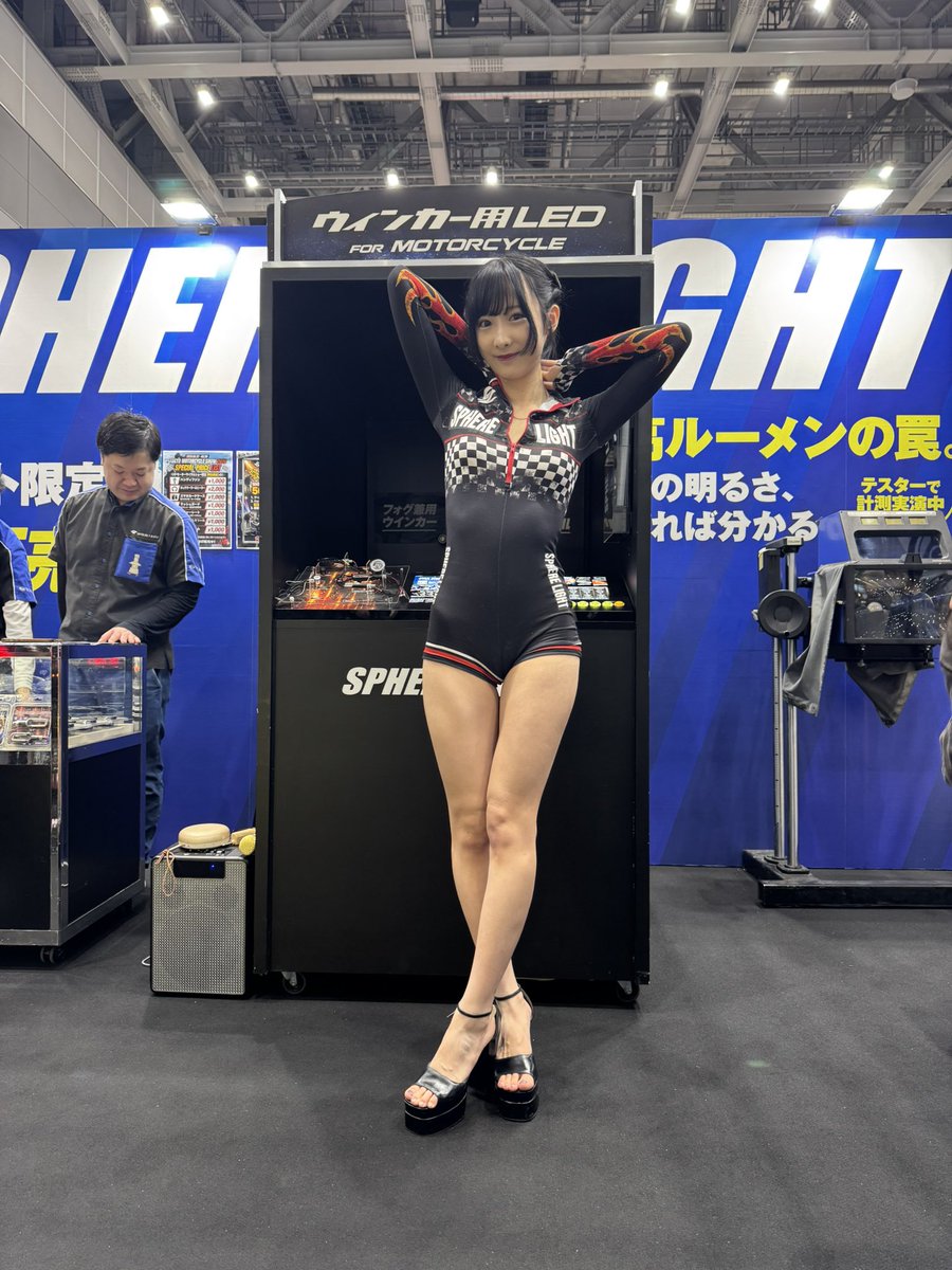 spherelight's tweet photo. 東京モーターサイクルショー2026
2日目！！！

今日も七瀬ちゃん大人気♡
スフィアライトブースは今回ライト以外の日用品も販売してます。
　
ご希望があれば七瀬ちゃんのサイン✍️もOK🙆‍♀️

お見逃しなく！

@r77m722 https://t.co/bILFl4xiq5