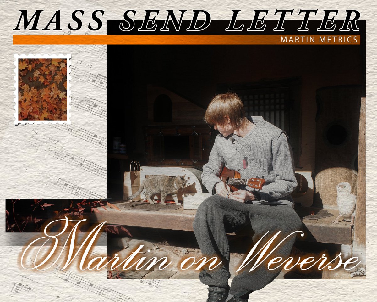 MASS SEND LETTER TO MARTIN ON WEVERSE 💌

I’m sure everyone has seen what happened yesterday on X and Threads involving Martin and another artist. We all understand how it feels, and it’s heartbreaking, but Metrics hope that no one lets this affect their emotions too deeply.