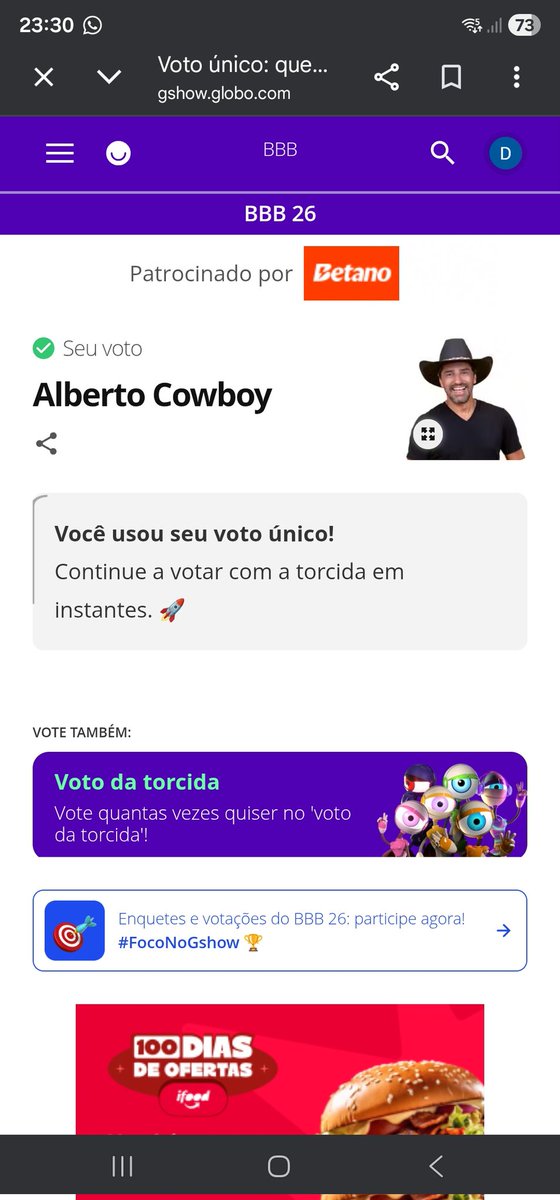 Minha parte esta feita.