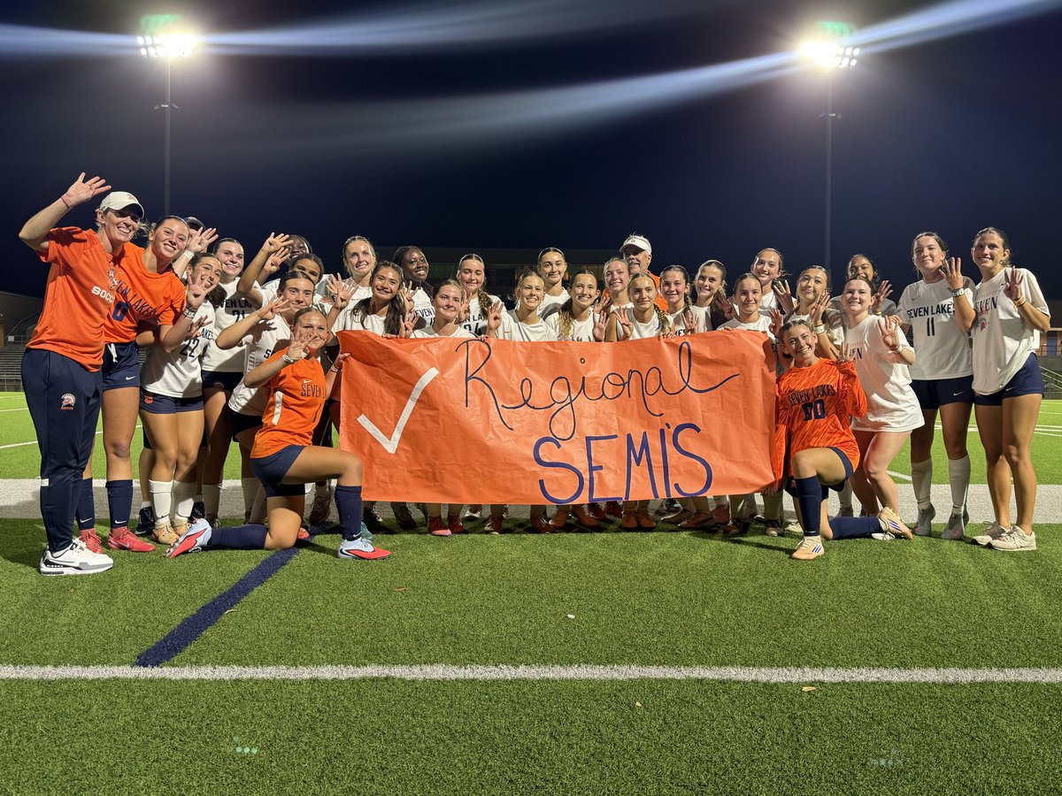 KatyISDAthletic's tweet photo. SPARTANS WIN! Seven Lakes defeats Ridge Point in OT 3-2 to advance to the Regional Finals. https://t.co/rENtQ1veez