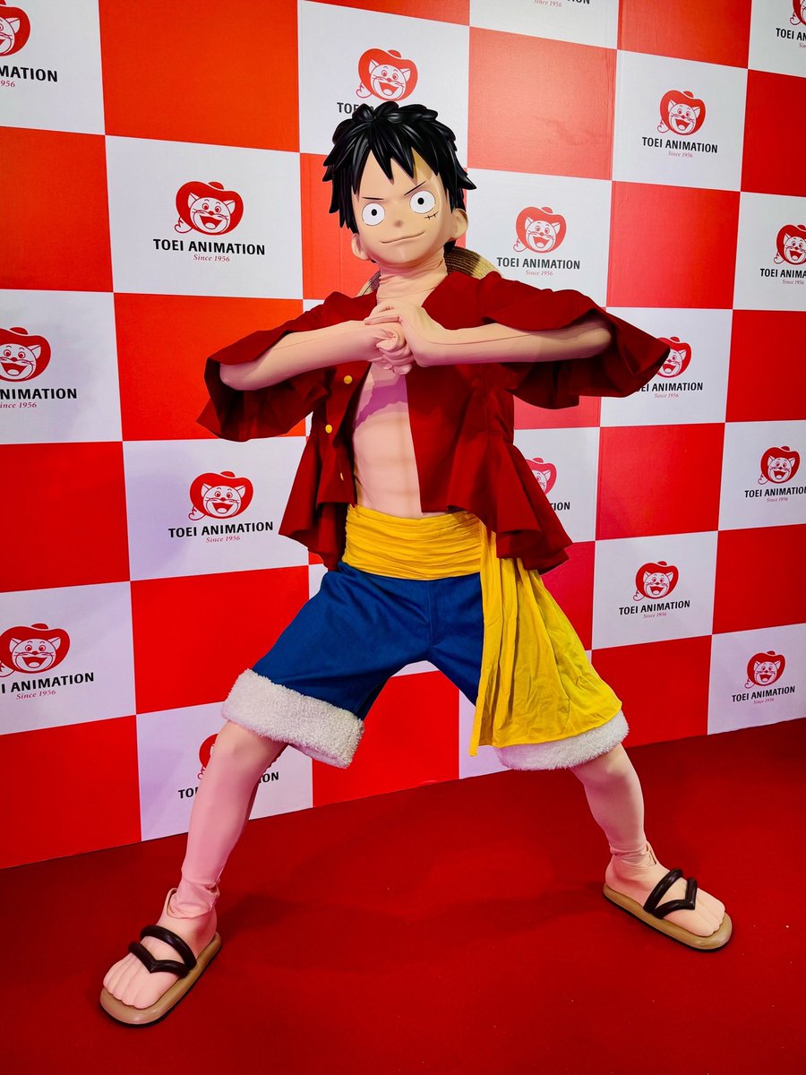 V_Jump's tweet photo. 【東映アニメーション】

ルフィ登場✊🏻🍖
タイムスケジュールをチェックして
ぜひ記念撮影してみてくださいね✨

#ワンピース
#アニメジャパン #AJ2026 https://t.co/jMmSPJXhSV