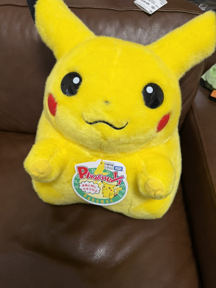 ダメ元でドンキ行ったらおかえりピカチュウ居て神