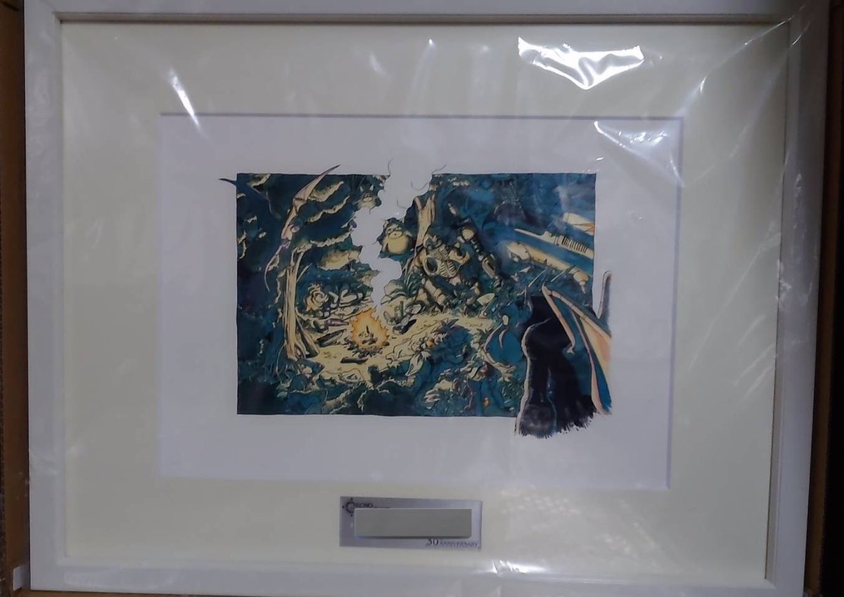 えへへ…さっき届いたと旦那からLINEきた。
ポストカードとアートパネルだ！

めちゃくちゃ嬉しい！入院中なんだけど、退院したらどこに飾ろうかとかあれこれ考えてわくわくが止まらない😊
スクエニさん、素敵な企画とプレゼントありがとうございました🥰

 #クロノ・トリガー時を超えるキャラクター