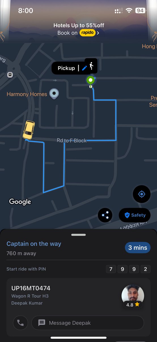 AmishDixit3's tweet photo. @Uber_India @rapidobikeapp @googlemaps … it’s been more than a week please fix your navigation issue … always taking the long route . Even with clear roads https://t.co/mxrX3fRF43