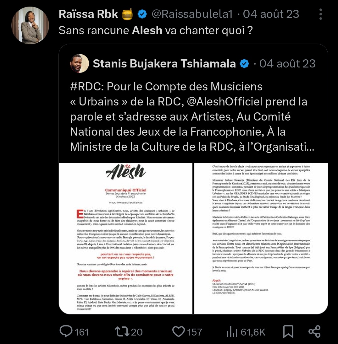 HuguesKoni's tweet photo. @Raissabulela1 C'est compliqué @AleshOfficiel https://t.co/ZNTW7ygnXP