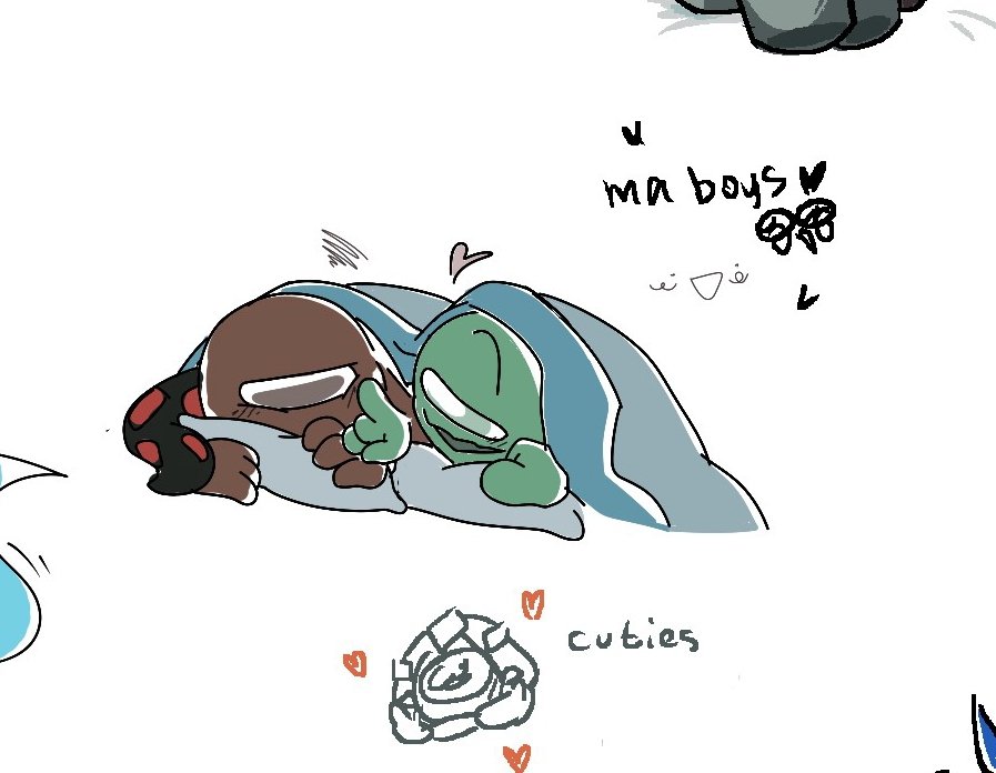 Barb15Love's tweet photo. My friend @mendaichi0509 and me draw together🌹

#rodamirx
#amongUs https://t.co/FEi6dFFKQh