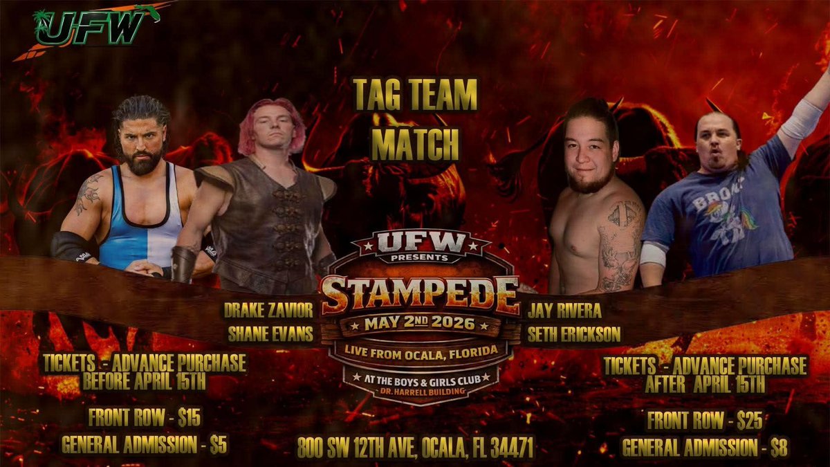 TheEricksonSeth's tweet photo. We are getting CLOSER!!!

This May 2nd Ocala Florida UFW Welcomes Your Indy Brony back to the ring!!! Get your tickets NOW

Use code:IndyBrony 

https://t.co/cRWsIF53wN https://t.co/tikJ2WM77P