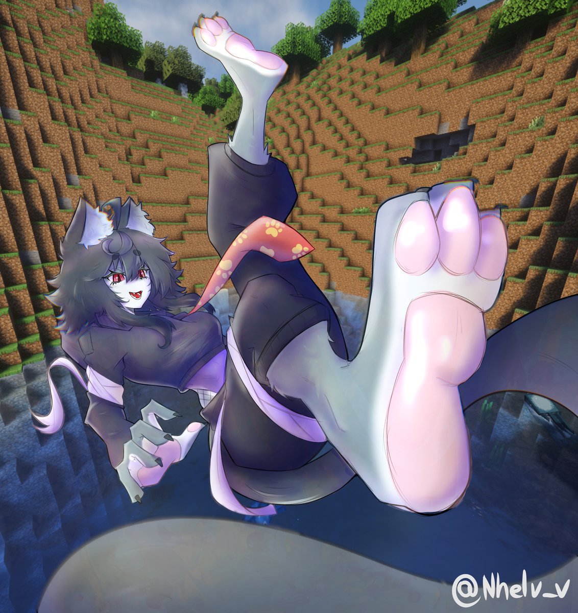 Nhelv_v's tweet photo. Cat falling lmaooooo cucumber moment https://t.co/00tMe5ptVn