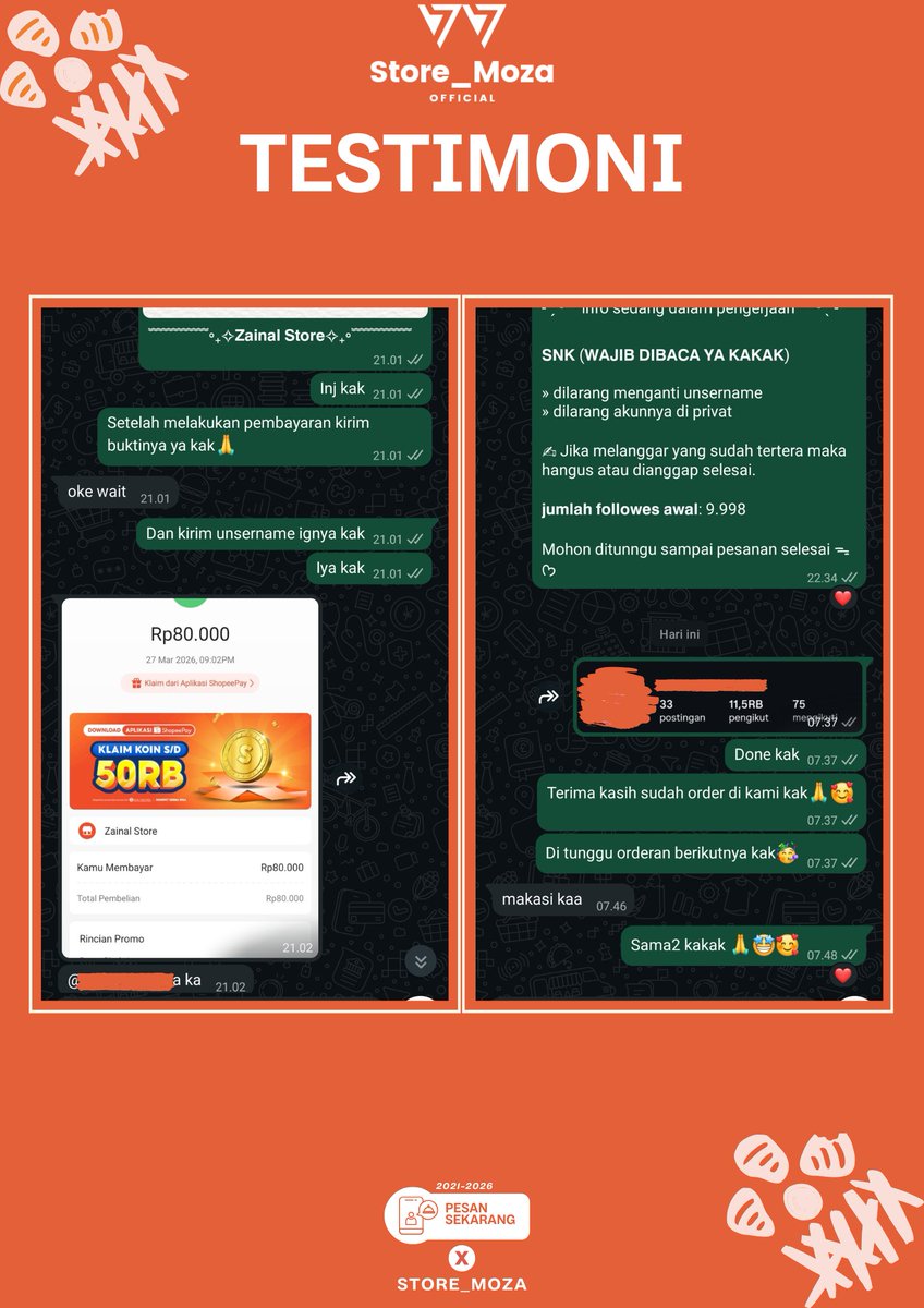 мσzα ❁ | Jual Followers Sosmed tweet media