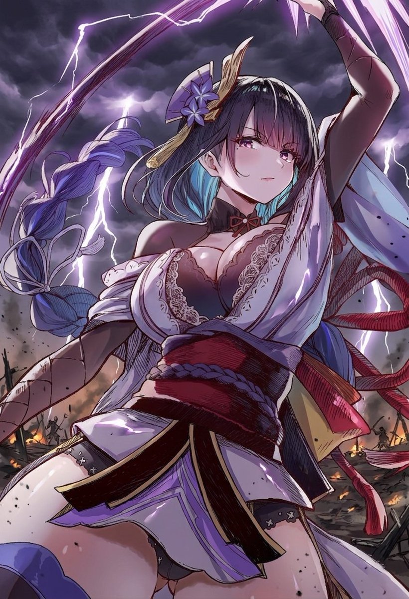 雷電将軍 / RaidenShogun  （ 原神 / GenshinImpact ） 
戦闘中の雷電将軍・・・⚡