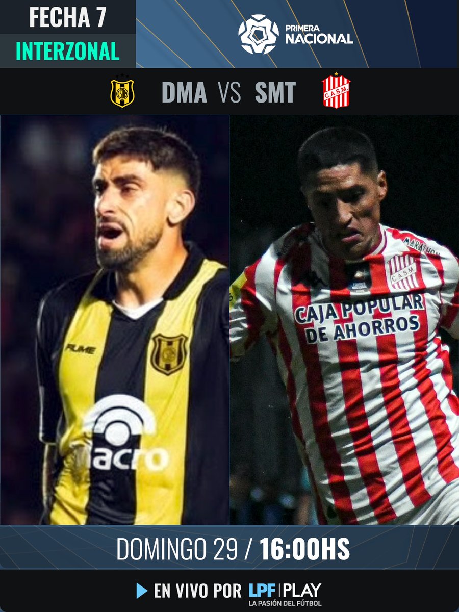 LPFPlay's tweet photo. #PrimeraNacional | Viví la #Fecha7 por @LPFPlay ⚽️🏆

🏟️ @ClubMadryn 🆚 @CASMOficial

▶️ @LPFPlay 
💻https://t.co/bjdmJtrZKM - La Pasión del Fútbol
👉🏼https://t.co/UxfZfrz53R https://t.co/dH5ANcZ9Zw