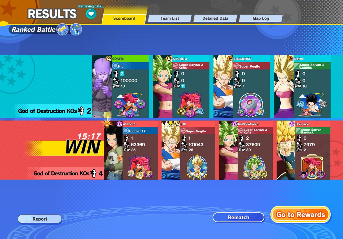 Goten_kn's tweet photo. Playing random gotta be torture bro they been like this for over 7 mn my teammate can’t surrender 
#SQUADRA https://t.co/s68cEkGpEW