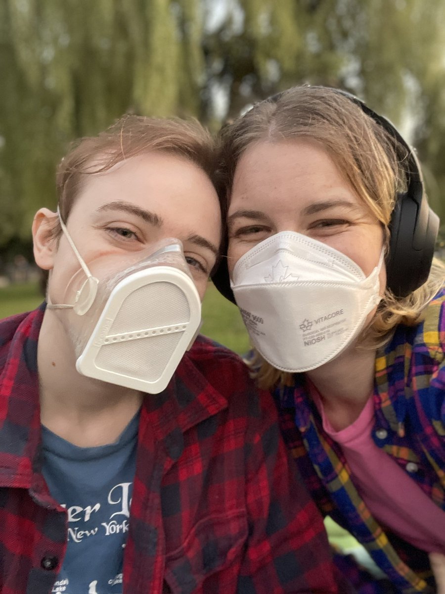 chronicsheepe's tweet photo. We protect each other
Started off with surgicals/cloth, upgraded after I got long covid and we learned about fit. Having a significant other who masks to keeps you safe even when it’s hard, even when the whole world is telling him to unmask, means everything ❤️ https://t.co/YbNkS7r7xF