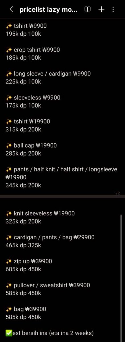 [PO] Lazy Monday Routine Sale Up To 67%

CLOSE UNTIL SOLD

🖇 lazymondayroutine.com/category/99-%E…

💰 price on pict

line line.me/ti/p/KVTSYakHMO
wa wa.me/6282221966966

✅️ harga est bersih ina
✅️ eta ina 2 weeks

📍jateng