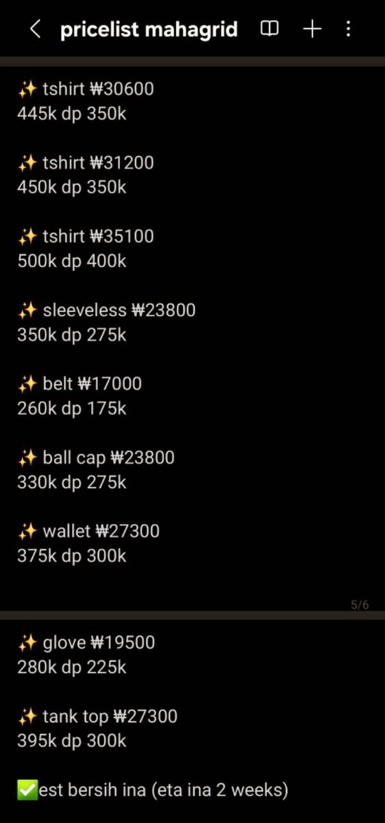 [PO] Mahagrid Sale Up To 80%

CLOSE UNTIL SOLD

🖇 mahagrid.cafe24.com/product/list.h…

💰 price on pict

✅️ harga est bersih ina
✅️ eta ina 2 weeks

📍jateng
