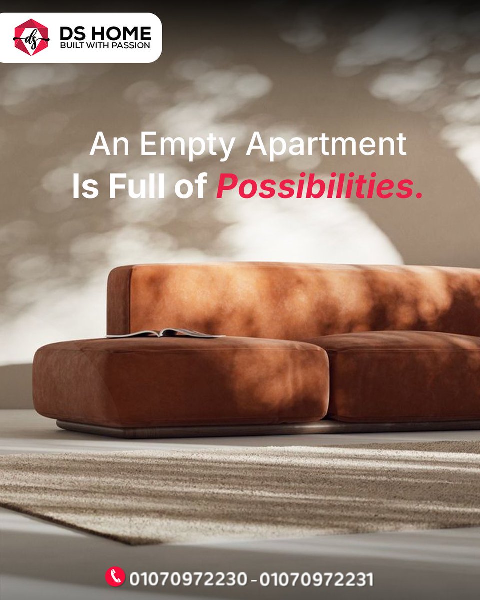 dshomeegypt's tweet image. Your new apartment isn’t just a space… it’s an opportunity to #start a new story
with every #detail you’ve been dreaming of ✨