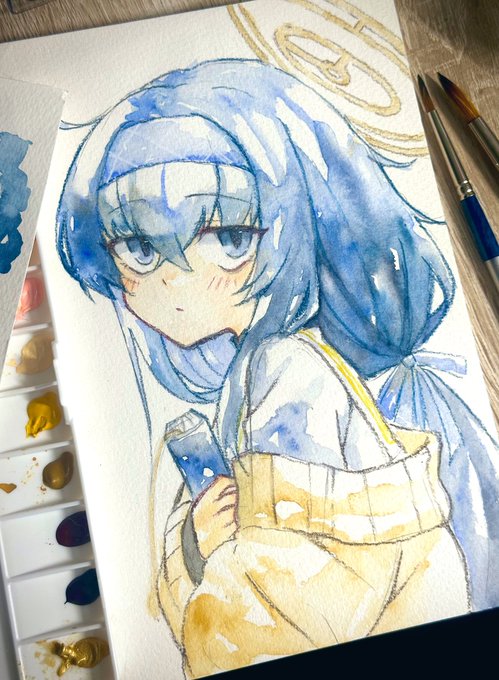 透明水彩でウイちゃん 