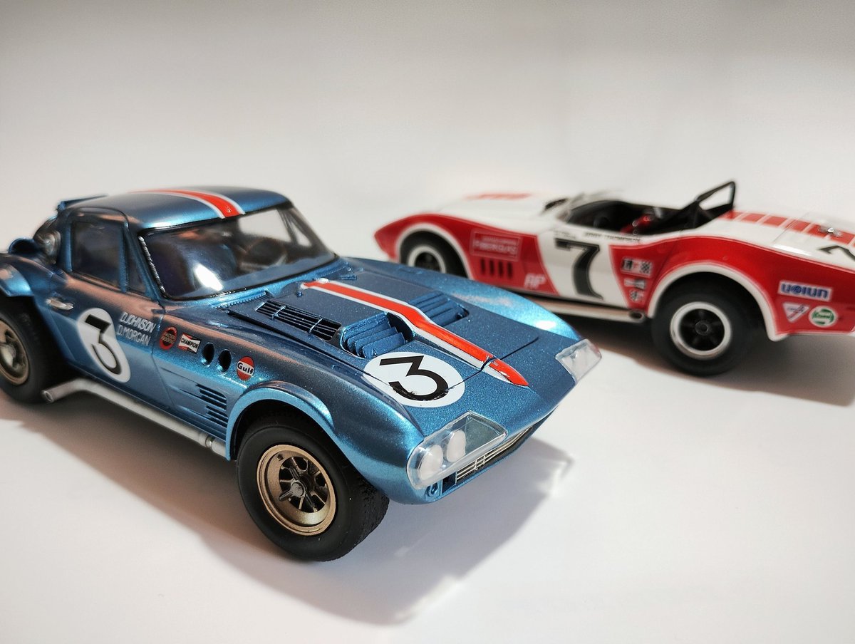 nyanya3z's tweet image. Corvette ＆ Corvette
＃Corvette　＃Revell
＃Monogram