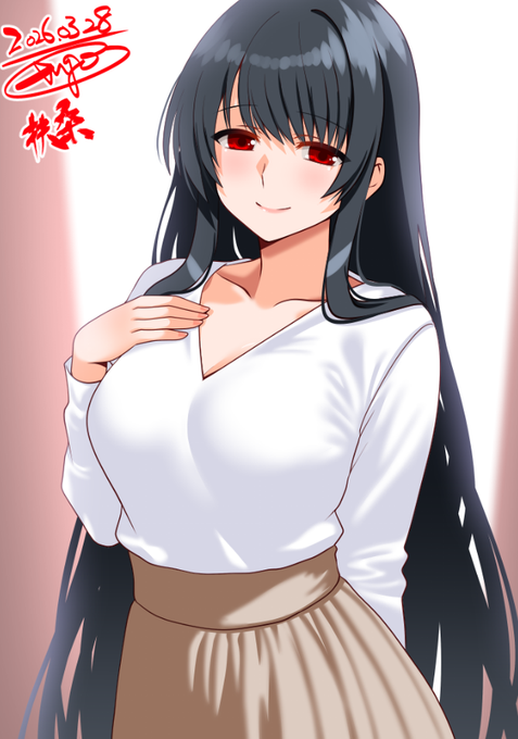 扶桑姉様は弊鎮守府初めての戦艦なのです。
艦橋型髪飾りが無いとわからんなこりゃ^^;

#艦これ版深夜の真剣お絵描き60分一本勝負 
#艦これ版真剣お絵描き60分一本勝負_20260328 