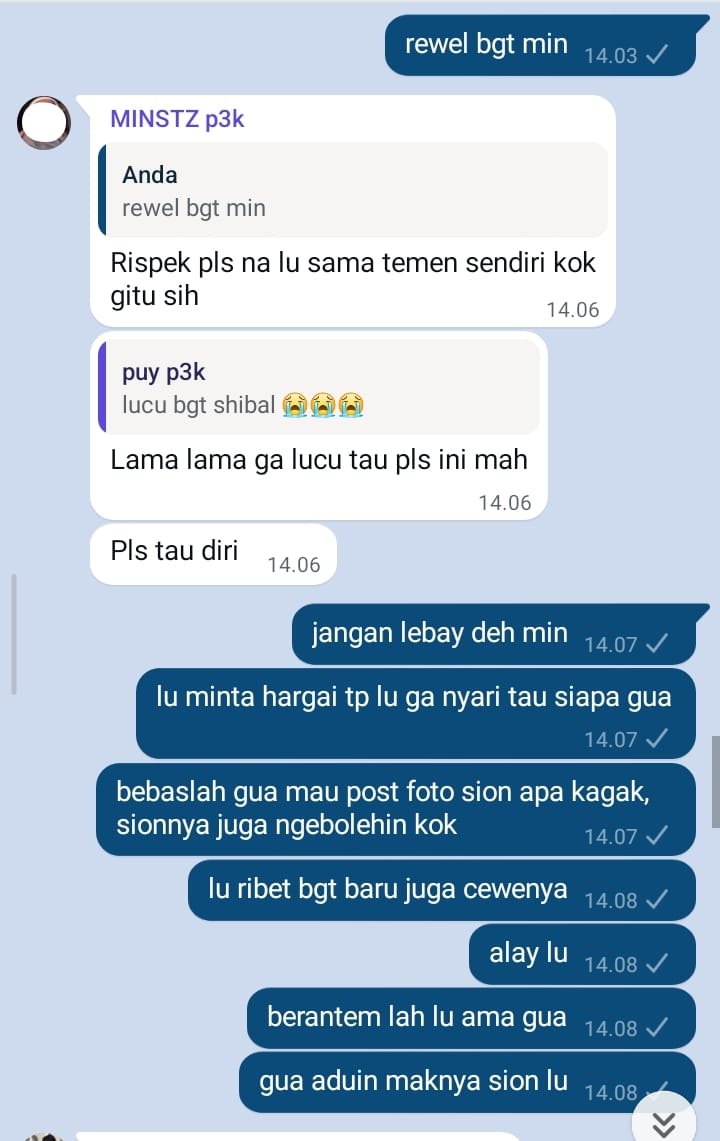 P0O3K's tweet photo. sion x p3k au, edisi pacar dan sepupunya sion berantem. https://t.co/anRtC2pwfM
