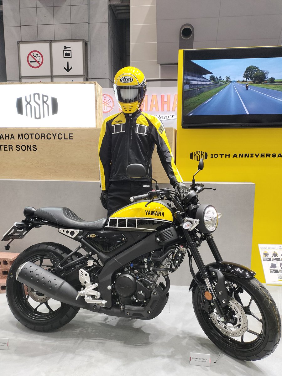 今日はモーターサイクルショーで東京ビックサイトへ！
目当てのXSR155かなりいい感じだった

帰ろうとしたらApollogicの御三方に遭遇😇✨
めっちゃフレンドリーに写真撮ってくれて握手まで🤝いい思い出になりました

 #Apollogic
