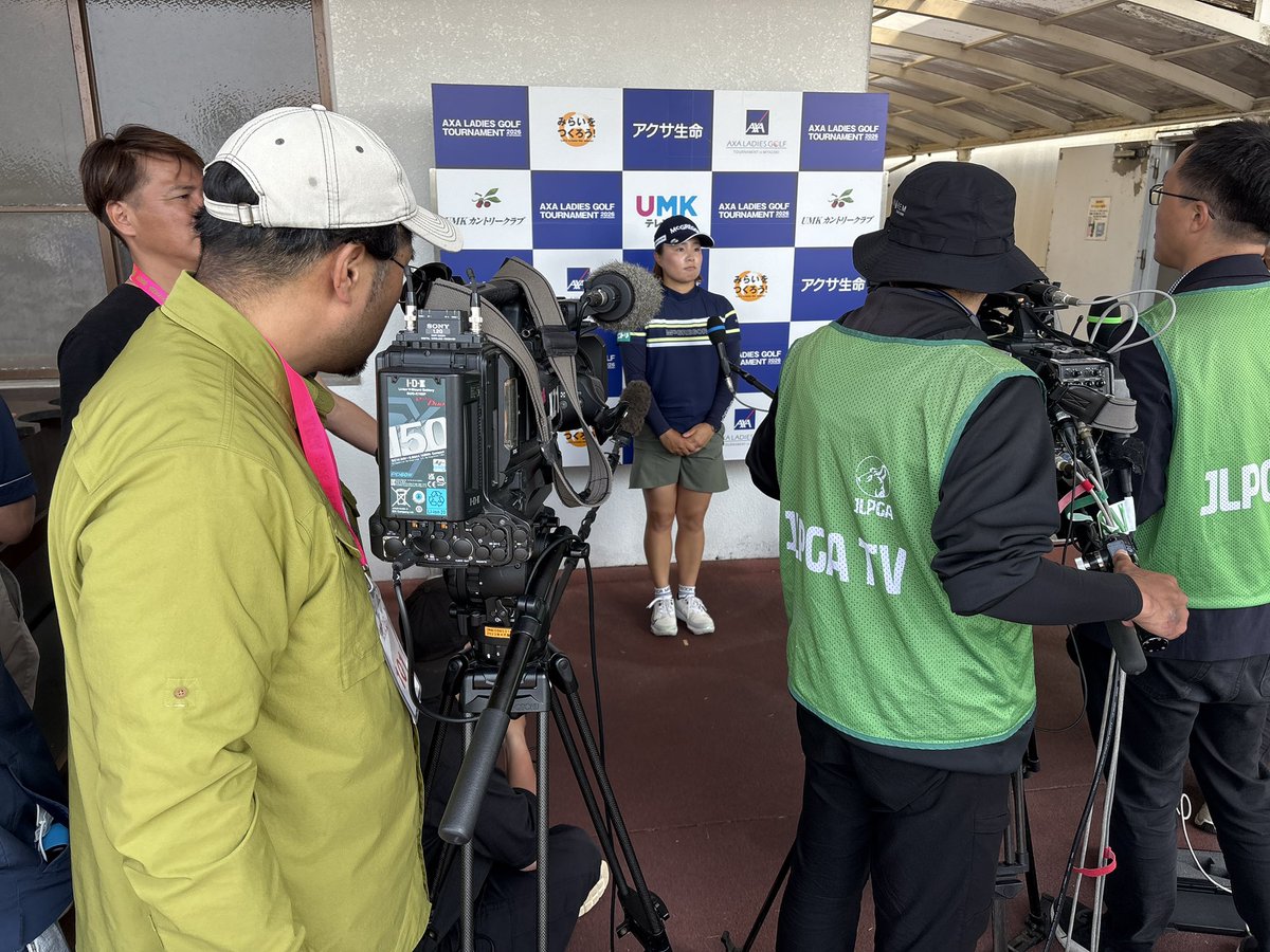axaladies's tweet photo. 永峰咲希は5バーディーノーボギーでまわり、トータル7アンダーの単独5位！ https://t.co/dhMfImMbru