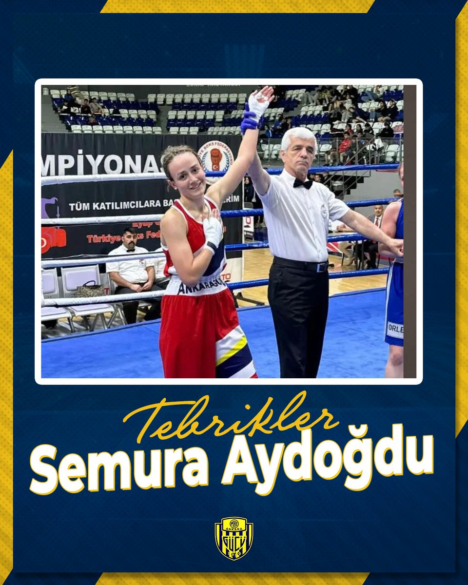 ankaragucuboks's tweet photo. Tebrikler Semura Aydoğdu!

26–29 Mart tarihleri arasında gerçekleştirilen Gençler Türkiye Şampiyonası seçmelerinde gösterdiği üstün performansla finale yükselen sporcumuz Semura Aydoğdu’yu yürekten tebrik ediyoruz. https://t.co/xHoAyBeU00