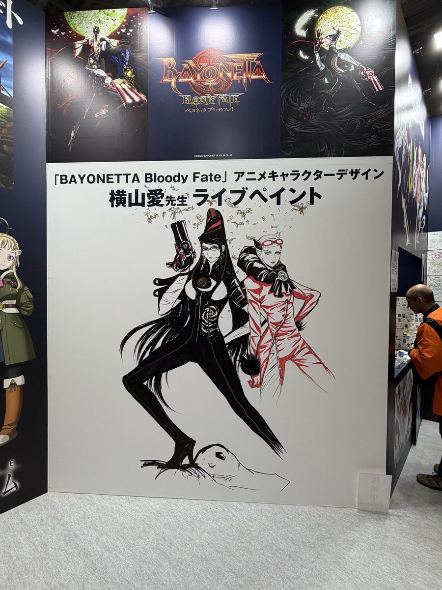 GONZO30th's tweet image. 横山愛先生ありがとうございました。
本日のライブペイントは終了しました。
また明日は続きを宜しくお願いします！
#AJ
#アニメジャパン
