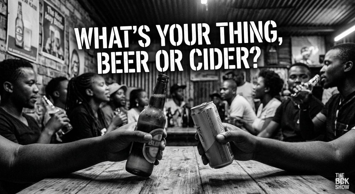 SLASHmizza's tweet photo. WHAT’S YOUR THING: BEER OR CIDER?

There are no wrong answers... but there is a right mood for both. Drop your preference and tell us why below. 👇

#BCKShow #KasiTalk #BeerVsCider #SowetoLife #ClassSpicePerspective #KasiNoir #WhatIsYourThing #CommunityDebate #SouthAfricanVibe https://t.co/QyzUBPGusi