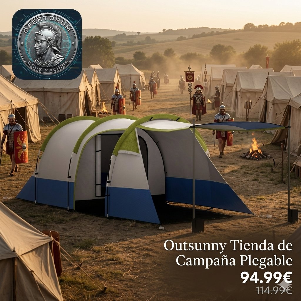 ofertorumweb's tweet image. 🏛️ ¡MONTA TU CAMPAMENTO ROMANO XL! 🏛️
¡Ave! 🤚En Ofertorum tenemos el refugio ideal: la tienda Outsunny de 4,2m. 🛡️
✅ 2 Habitaciones.
✅ Montaje Fácil.
✅ Bolsa incluida.
❌ Antes: 114,99€
🔥 HOY: 94,99€
ofertorum.com/product/877903…
#Ofertorum #CampingLife #Outsunny #Oferta #Aosom