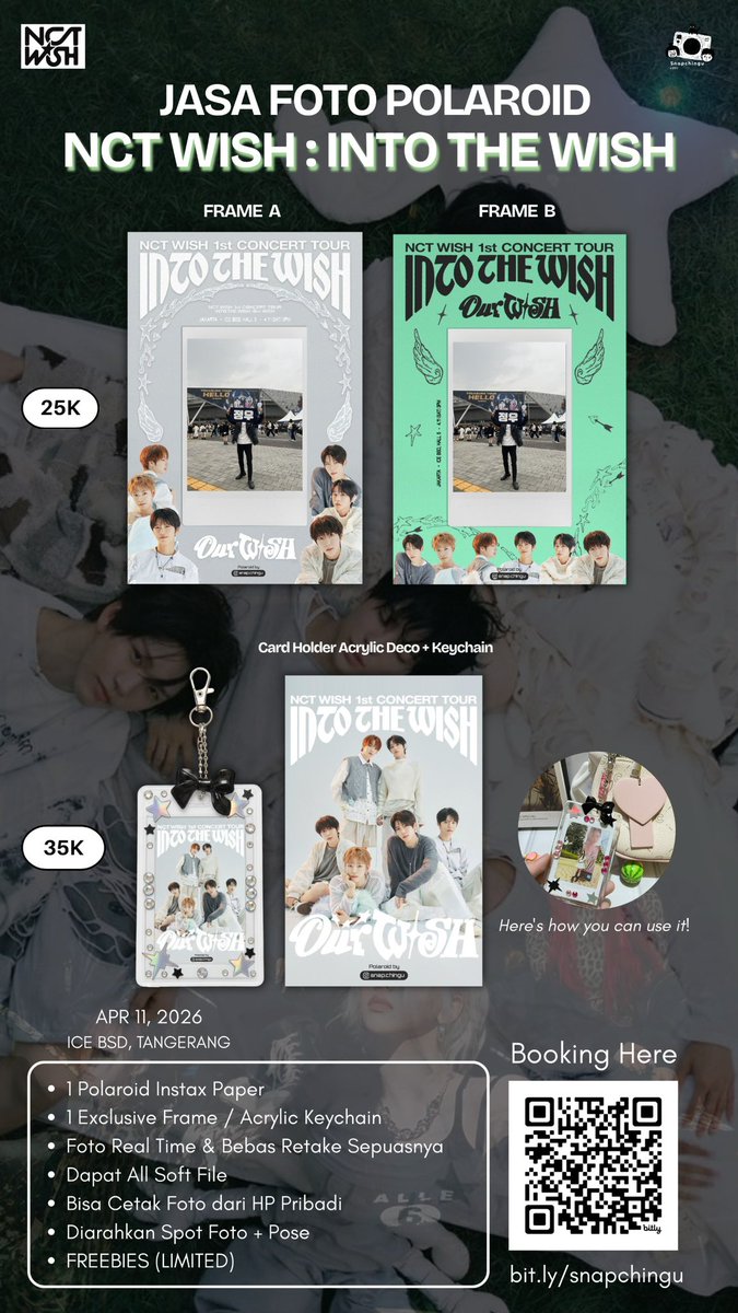 the00lines's tweet photo. Jasa foto polaroid konser nct wish. Difoto sepuasnya ya guys dan semua soft file fotonya akan diberikan ✨ murah ajaa, sudsh ada grup WA-nya yaa

https://t.co/PQU4H0oena https://t.co/j1fqqCMbS8