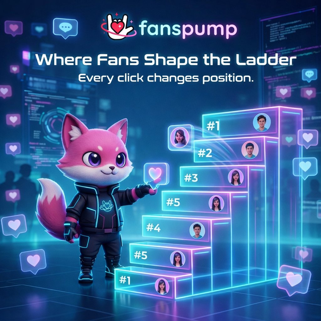 fanspump_fans's tweet photo. 🚀 Where Fans Shape the Ladder 

Every click counts 
your support moves the rankings.
Join the community and watch the leaderboard come alive! 💖📈

Join : https://t.co/D8lYFiSvaO

#FansPump #Leaderboard #CryptoCommunity #Web3 #SocialGame #CommunityPower https://t.co/378cftzhZa