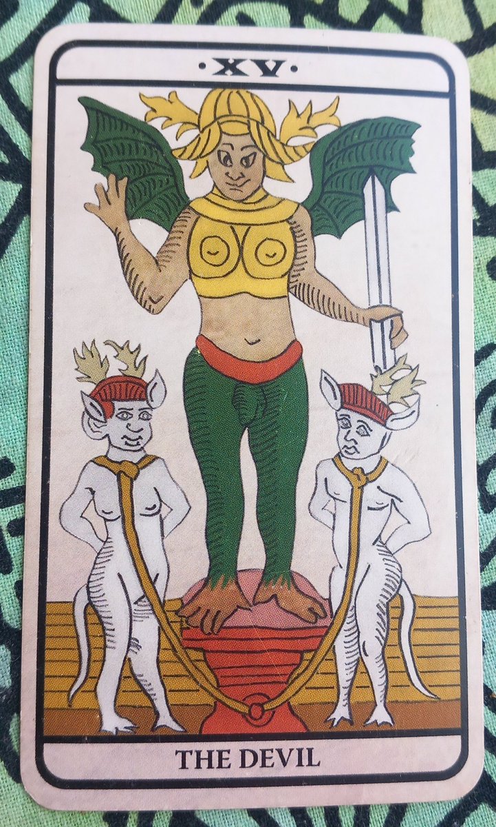 mysticjames1111's tweet image. 28/03/26
The #Devil 
#Tarot of #Marseilles by Pitisci 
It's your own negative thinking and actions that landed you in your current situation.
Stop blaming others for your bad decisions, behaviour and their consequences.
Take responsibility and clean up the mess you made.