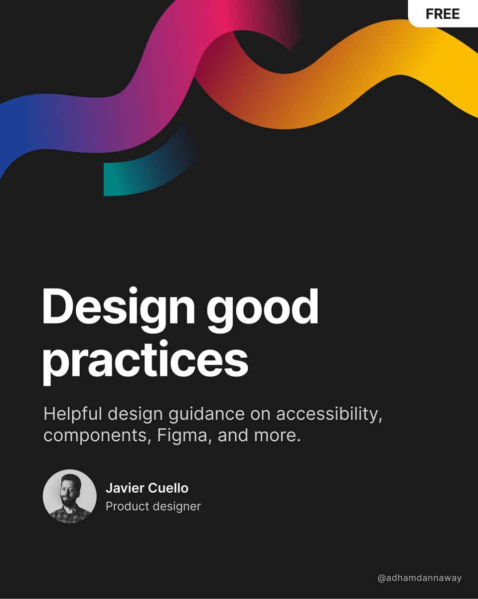 🌈 Design good practices  

Guidelines to naming conventions, component structure, and document organization.  

→ goodpractices.design  

By Javier Cuello