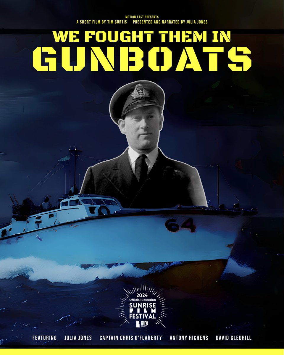 MotionEast's tweet photo. SATURDAY 11TH APRIL 230PM Martlesham Heath Aviation Society 🎦 film show.

🎬 WE FOUGHT THEM IN GUNBOATS followed by 🎬 COLD WAR East Anglia 
 
https://t.co/cB5IP089Pe #Suffolk #ww2 #ColdWar #EastAnglia #documentary https://t.co/V5sQ5MZZeP