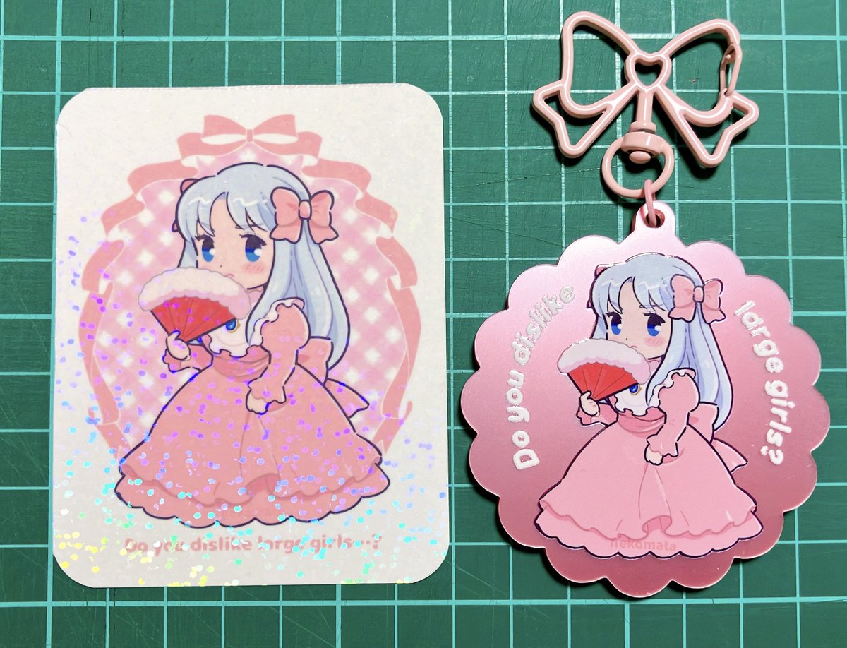 「ぷよコネ11合わせのシェリーアクキー届きました。 リボンナスカン、パールピンクの」|猫田こまち🌸🍛のイラスト