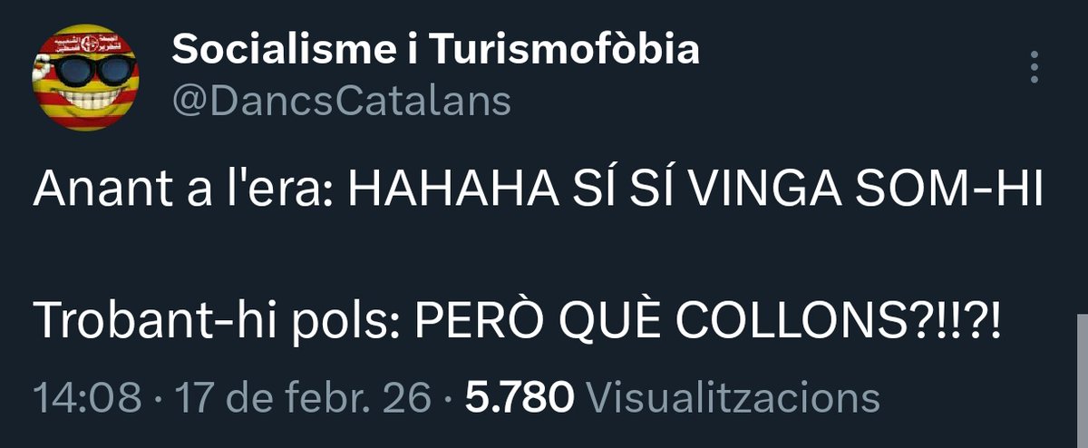 Socialisme i Turismofòbia (@dancscatalans) on Twitter photo 