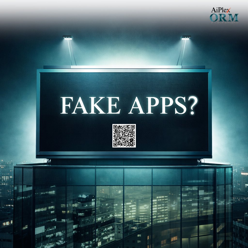 aiplexdigital's tweet image. Fake apps are stealing your brand identity every single day. Stop asking. Start acting. Scan now.
#FakeApps #BrandProtection #ORM #OnlineReputation #AppFraud #FakeAppAlert #DigitalFraud #ReputationManagement #BrandSecurity #OnlineTrust #DigitalReputation #BrandImpersonation