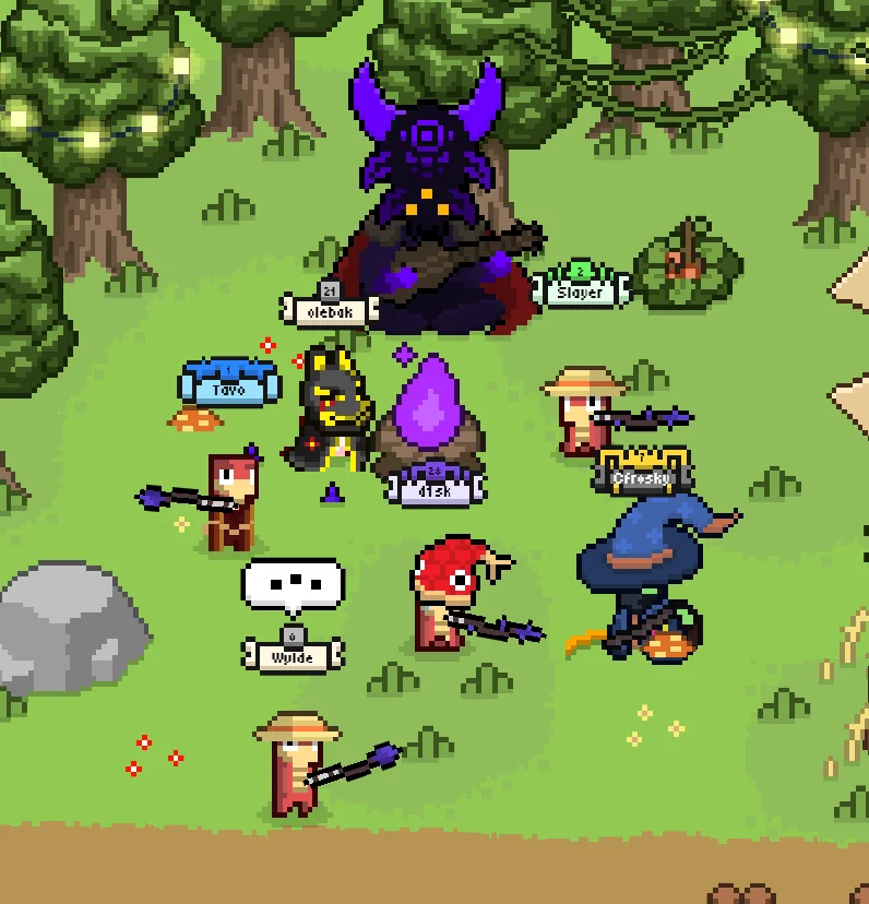 Polypoode's tweet photo. Hey everyone !
Everyone keeps comparing Arcany, the cozy MMO my wife and I built to ROTMG…
We grew up loving that instant “jump in & explore” feeling, so we made our own bullet-hell MMO mixed with 5 chill skills 🎣
#MMORPG #IndieGame #GameDev #ROTMG https://t.co/EXUT15XwkL
